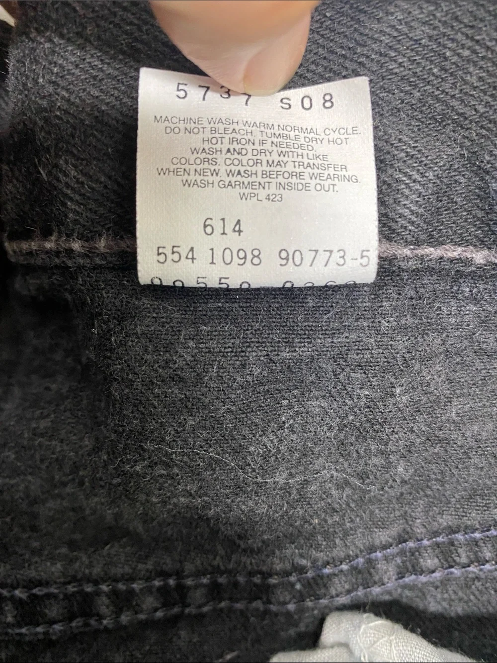 Vintage Levi's Men's Charcoal Relaxed Straight Jeans 90s USA 100% Cotton